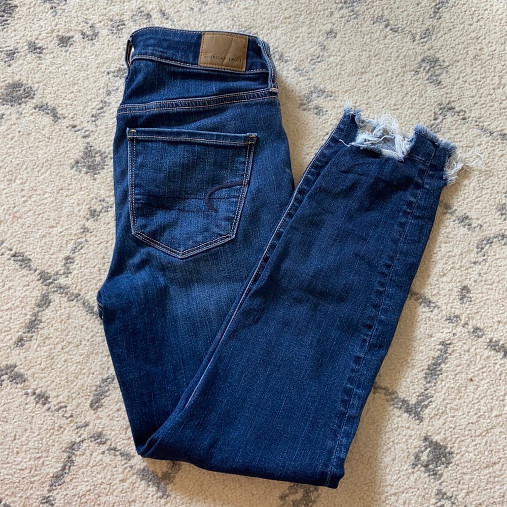 AE high rise jegging crop jeans